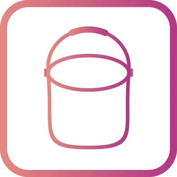 Illustration pail ikon — Stockfoto