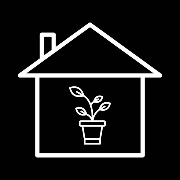 Illustration Plant House Icon — Stock Photo, Image