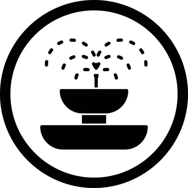 Illustration Fountain Icon — Stock Photo, Image