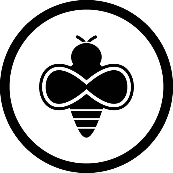Ilustracja Bee ikona — Zdjęcie stockowe