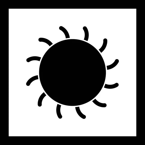 イラストの太陽のアイコン — ストック写真