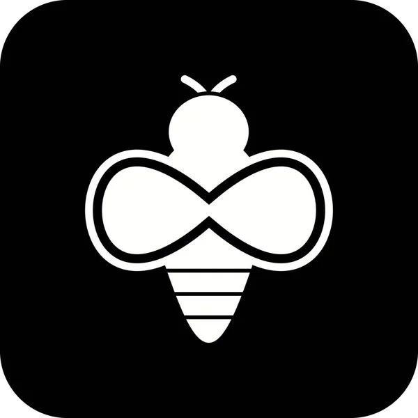 Ilustracja Bee ikona — Zdjęcie stockowe