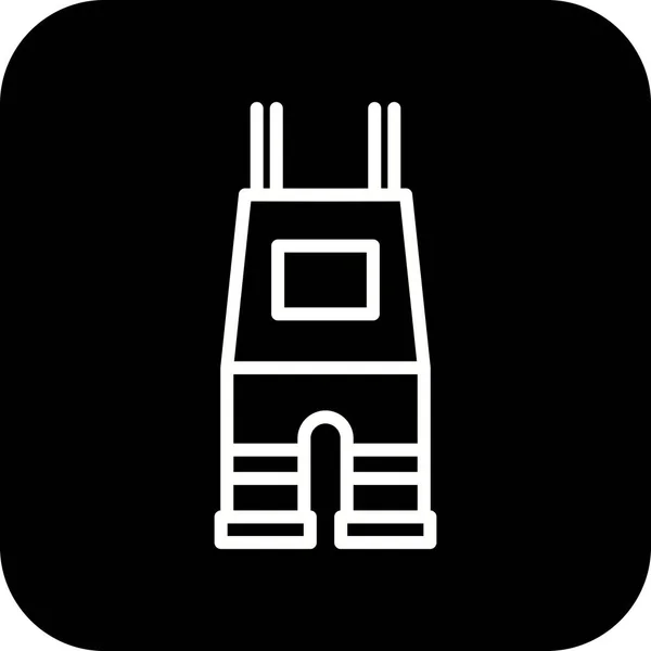 Ілюстрація Dungarees значок — стокове фото