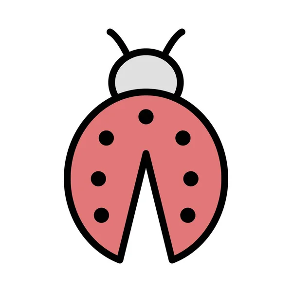 Ilustração Lady Bug Icon — Fotografia de Stock