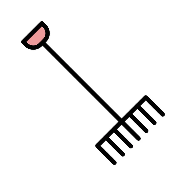 Illustration Rake  Icon — Stock Photo, Image