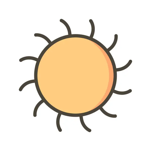 그림 태양 아이콘 — 스톡 사진