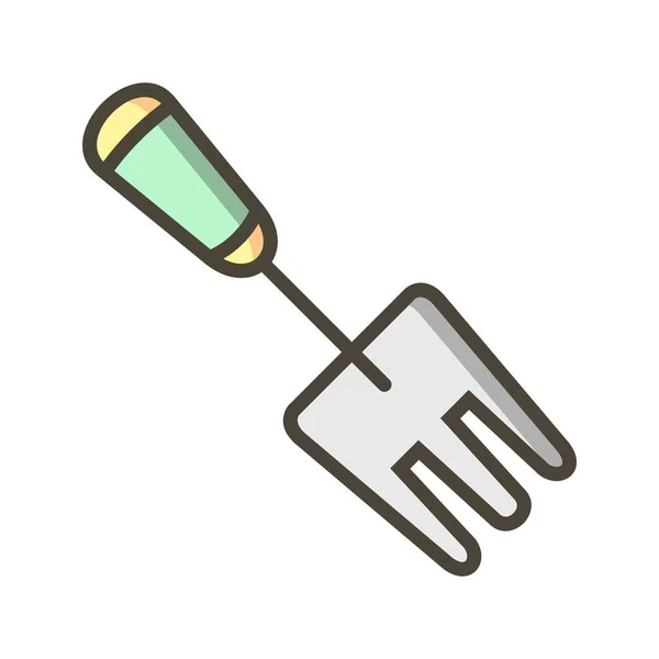 Illustration Garden Fork  Icon — Stock Photo, Image