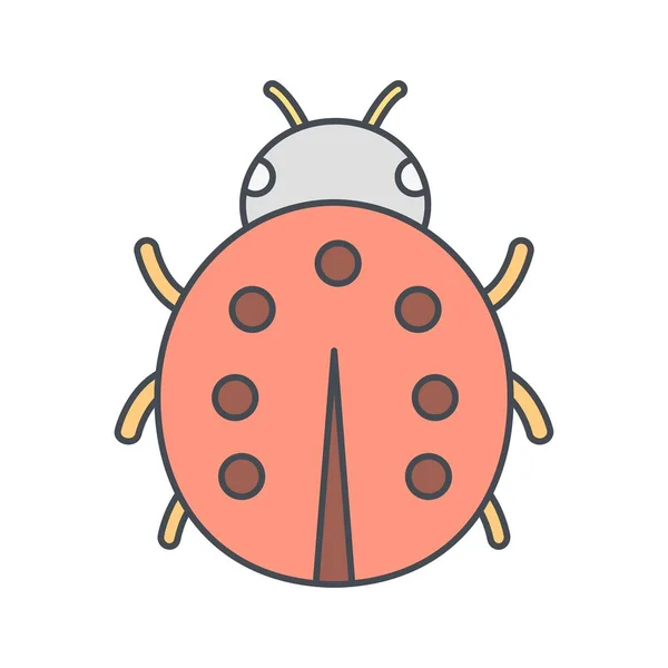 Ilustración Lady Bug Icono — Foto de Stock