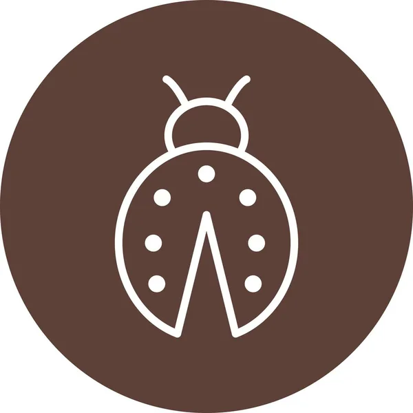 Illustration Lady Bug  Icon — Stock Photo, Image
