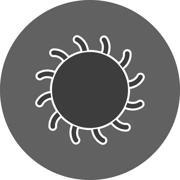 Піктограма зображення сонця — стокове фото