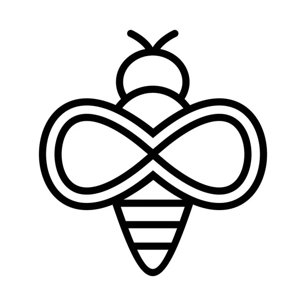 Illustration Bee  Icon — Stock Photo, Image