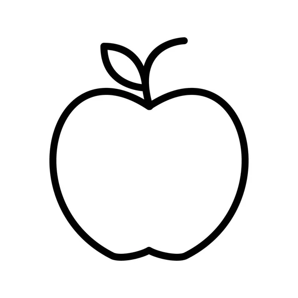 Illustration Apfel-Symbol — Stockfoto