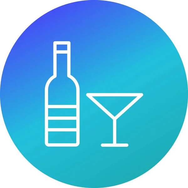 Illustration  Wine Icon — Stock Photo, Image