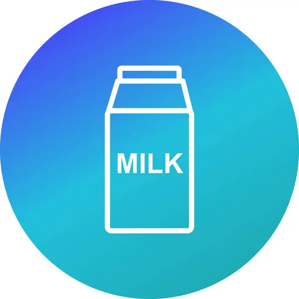 Illustrazione Icona del latte — Foto Stock
