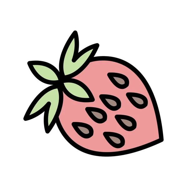 Illustration  Strawberry Icon — Stock Photo, Image