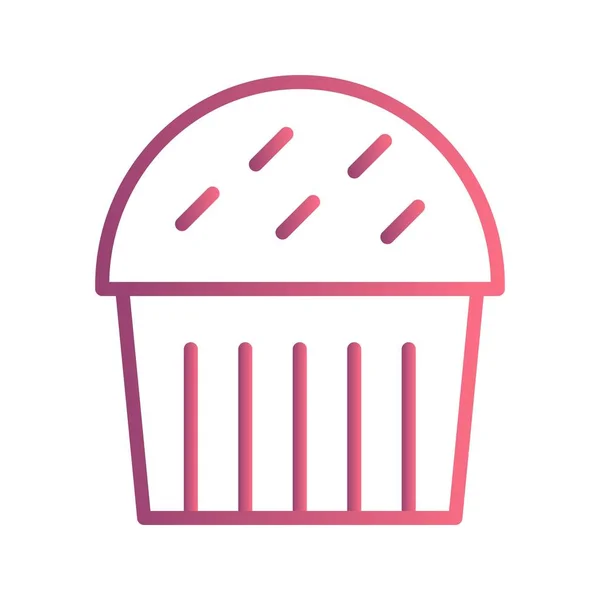 Icono de Ilustración Cupcake —  Fotos de Stock