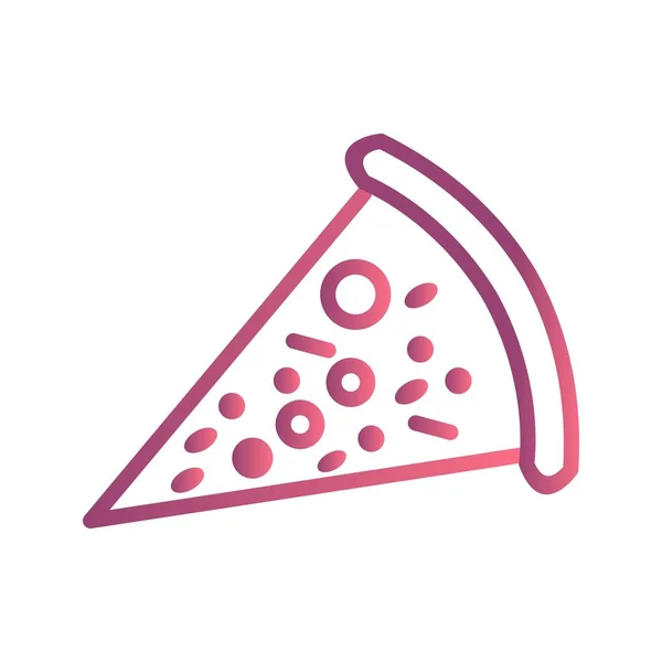 Illustration Pizza-Ikone — Stockfoto