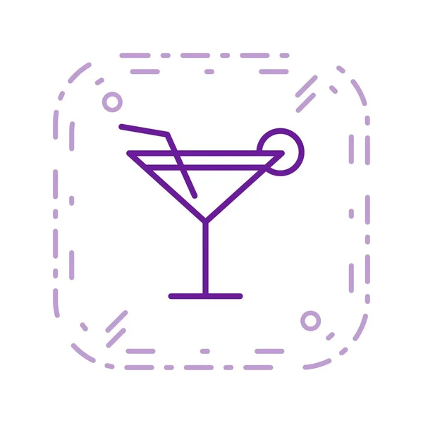 Illustration  Cocktail Icon — Stock Photo, Image