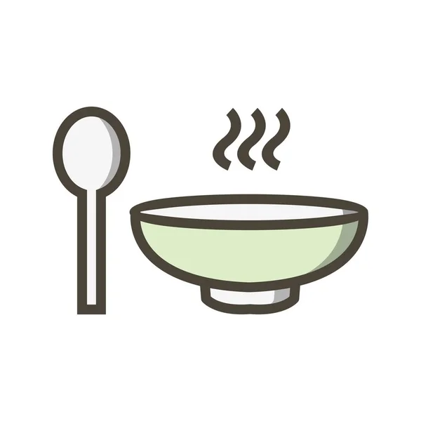 Illustration  Soup Icon — Stock Photo, Image