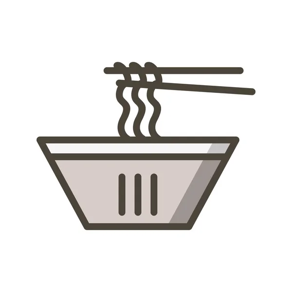 Illustration  Noodles Icon — Stock Photo, Image