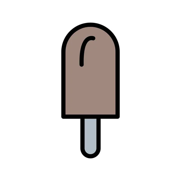Illusztráció-jégkrém ikon — Stock Fotó