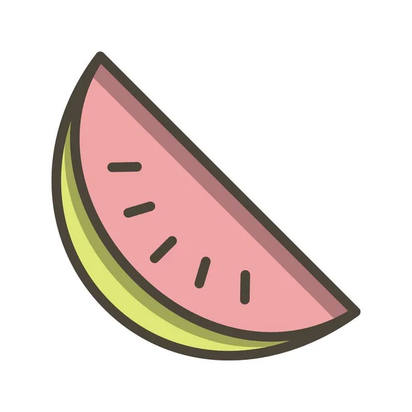 Illustration  Watermelon Icon — Stock Photo, Image