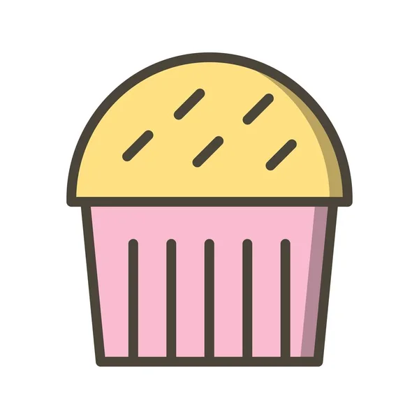 Icono de Ilustración Cupcake — Foto de Stock