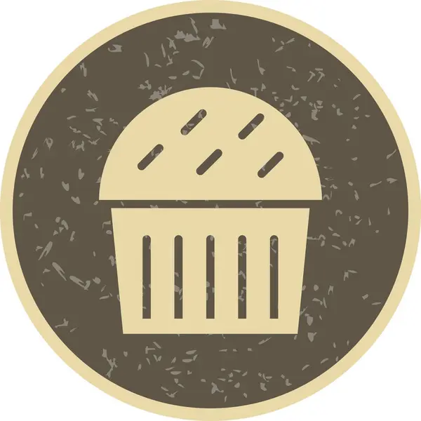 Ikona ilustracja Cupcake — Zdjęcie stockowe