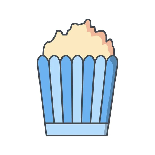 Illustrationpopcorn ikon — Stockfoto