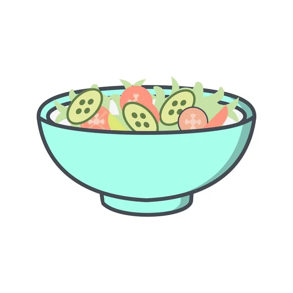 Illustration  Salad Icon — Stock Photo, Image