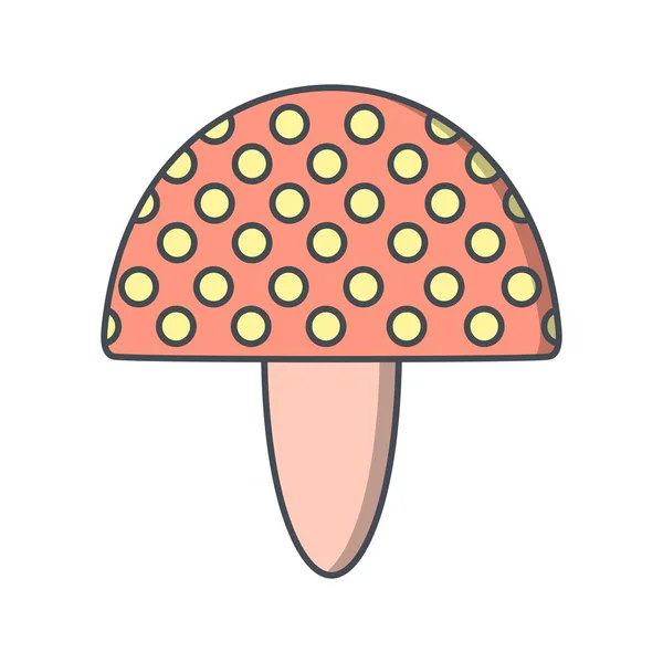 Ilustracja grzyb ikona — Zdjęcie stockowe
