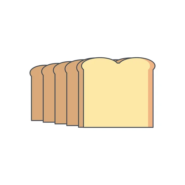 Απεικόνιση ψωμιού εικονίδιο — Φωτογραφία Αρχείου