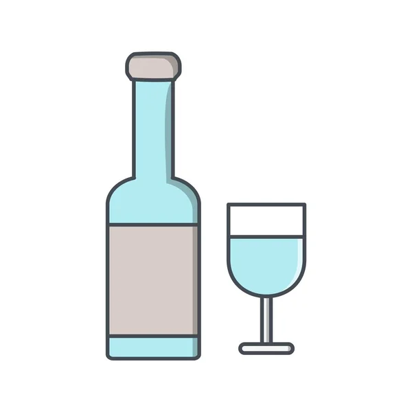 Icono de Ilustración Vino — Foto de Stock