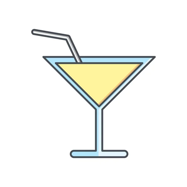 Illustration cocktail ikon — Stockfoto