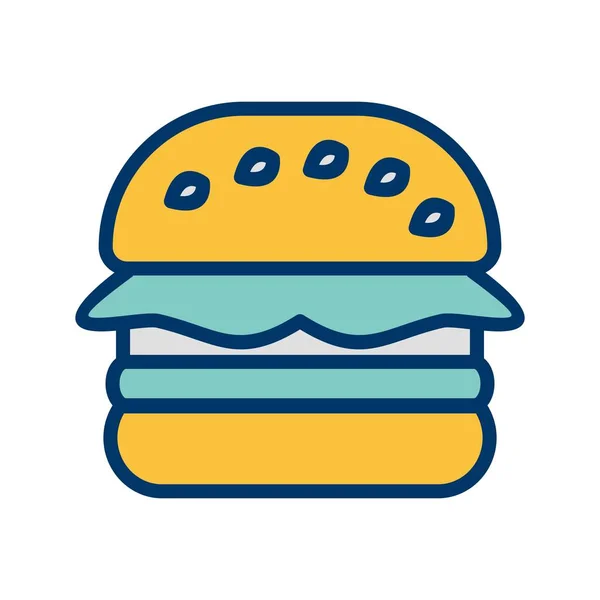 Illustrazione Hamburger Icona — Foto Stock
