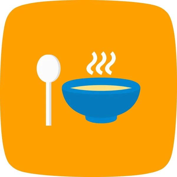 Illustrazione Icona della zuppa — Foto Stock