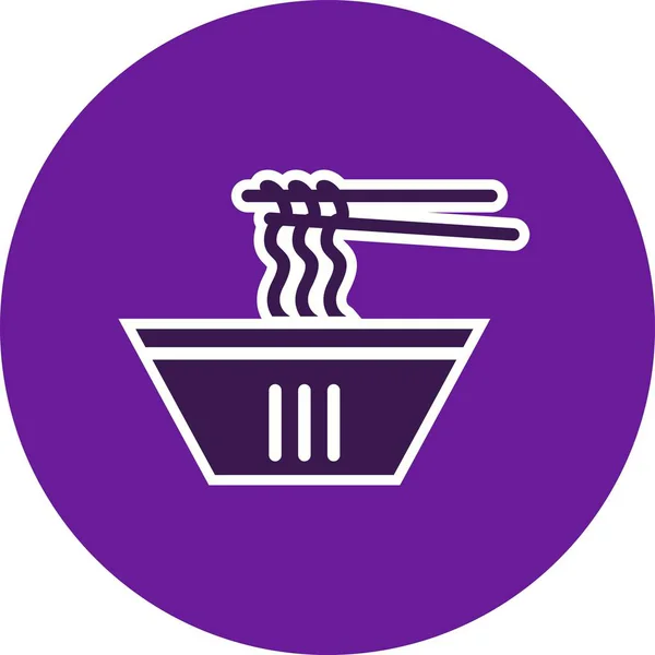 Illustration  Noodles Icon — Stock Photo, Image