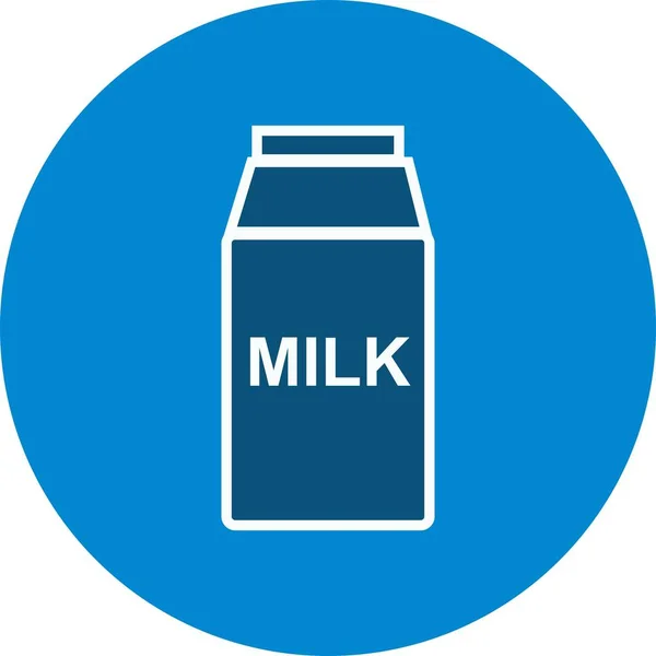 Ilustrace – ikona mléka — Stock fotografie