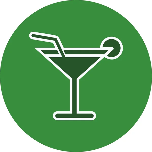 Illustration  Cocktail Icon — Stock Photo, Image