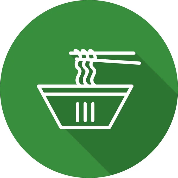 Illustration  Noodles Icon — Stock Photo, Image