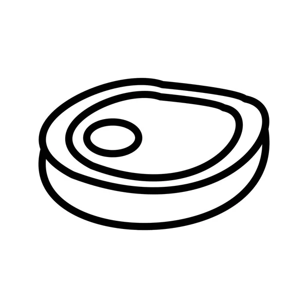 Ilustracja Stek ikona — Zdjęcie stockowe