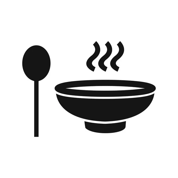 Ikona s polévkou — Stock fotografie