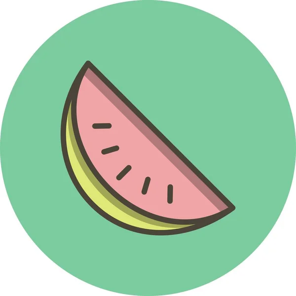 Ilustração Watermelon Icon — Fotografia de Stock