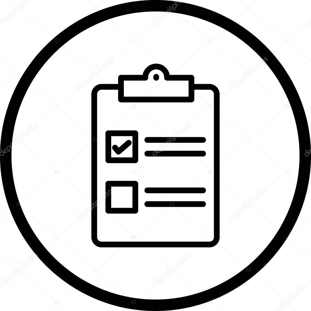 Illustration Checklist Icon