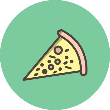 İllüstrasyon pizza simgesi