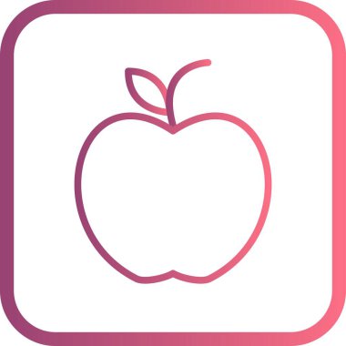 İllüstrasyon elma simgesi