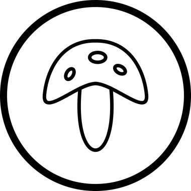 İllüstrasyon mantar simgesi