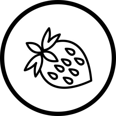 İllüstrasyon çilek simgesi