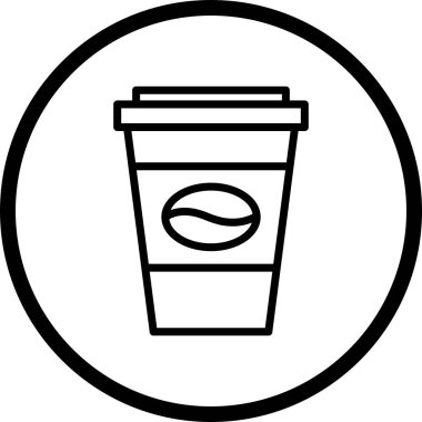 Illustration kahve simgesi