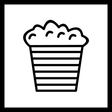 Illustration Popcorn simgesi